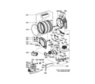 LG DLGX2902V drum/motor: gas type diagram