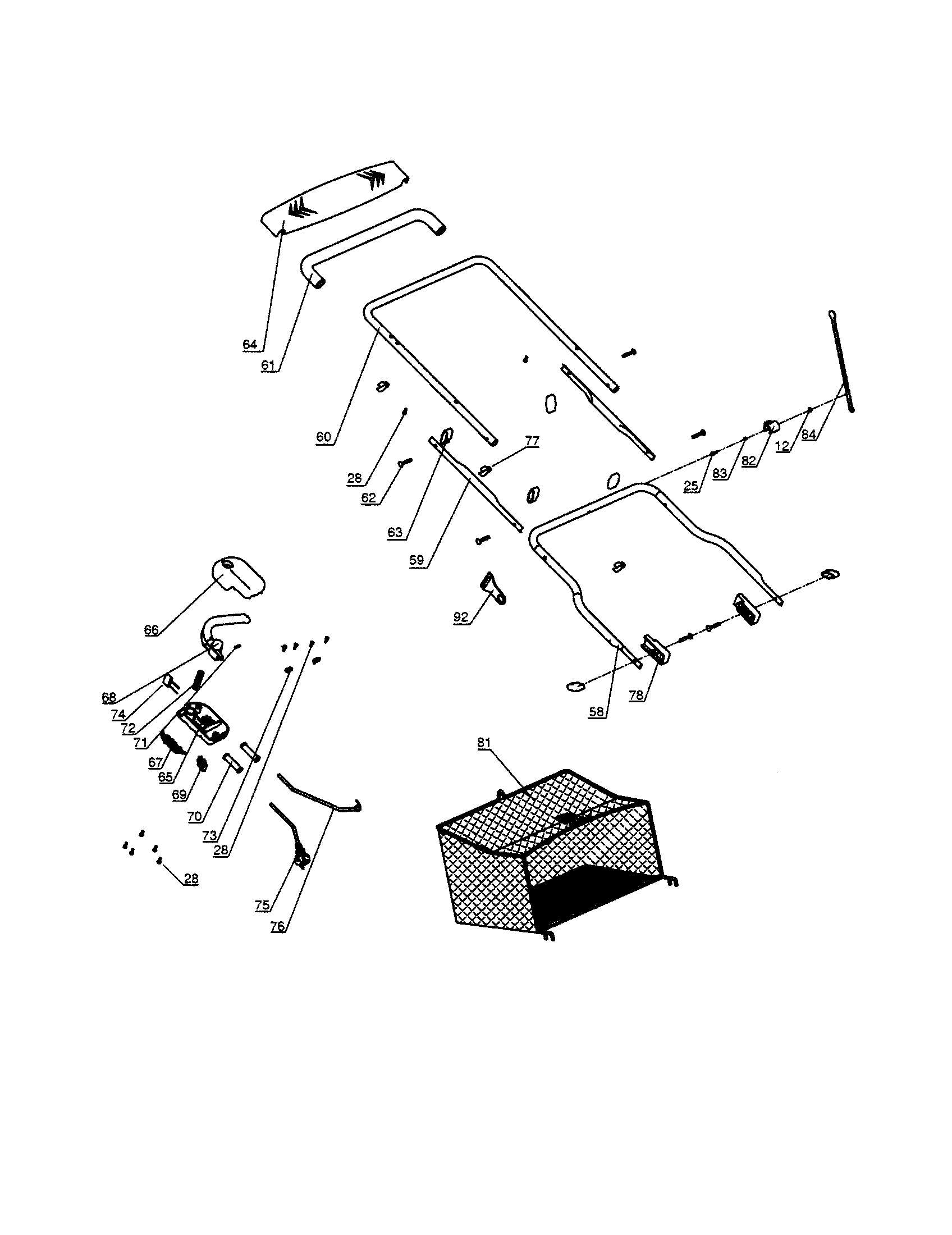 HANDLE/BAG/SWITCH BOX