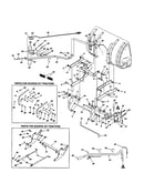 Chute tilt bracket/lift handle