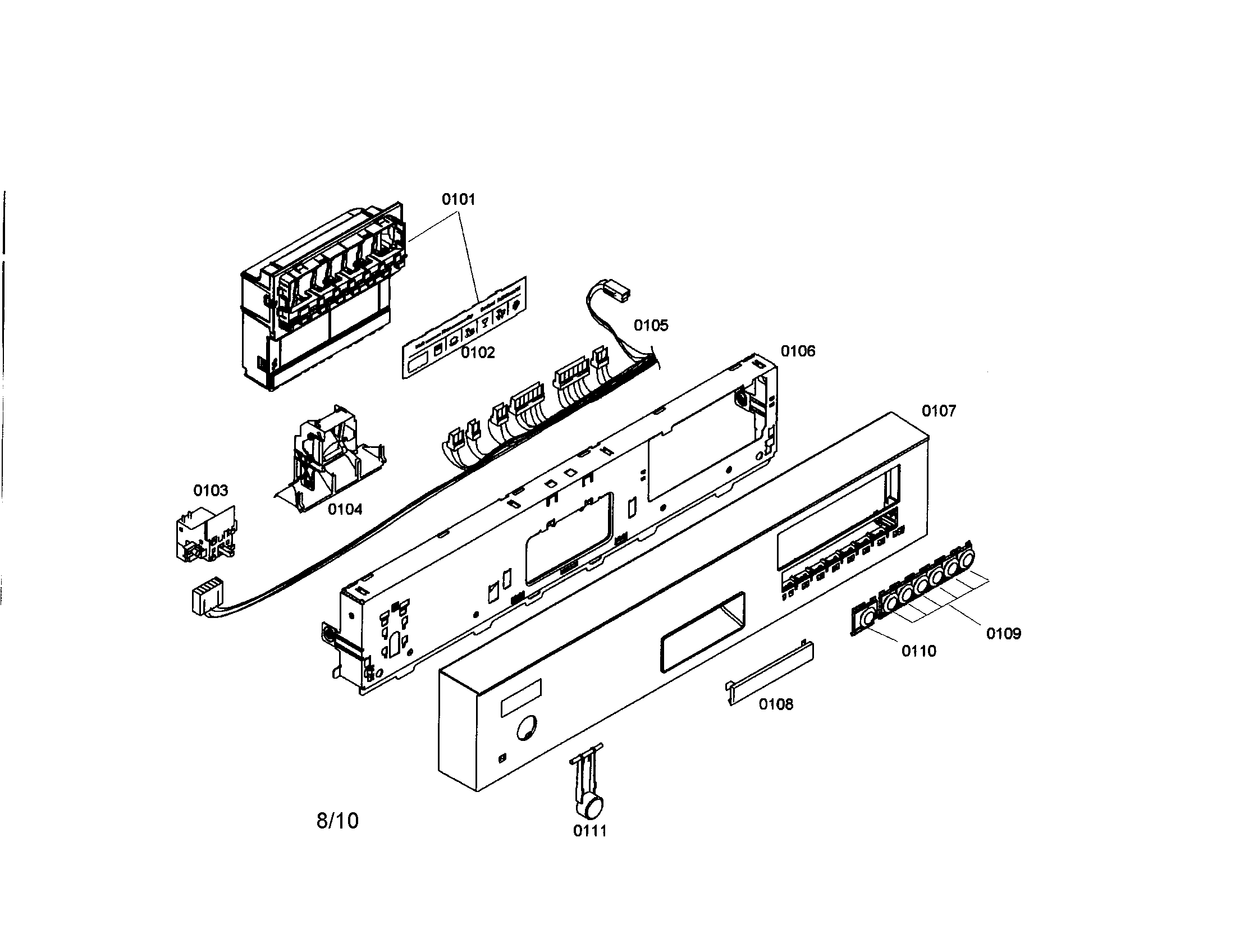 Control module/fascia panel