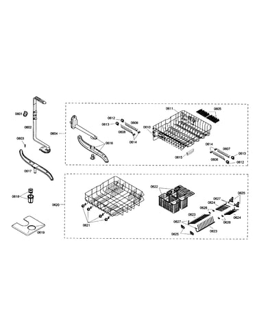 Racks/spray arm