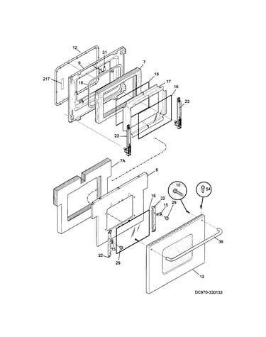 Oven door