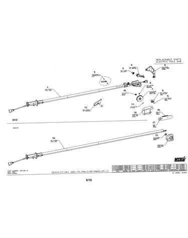 Electric pole saw