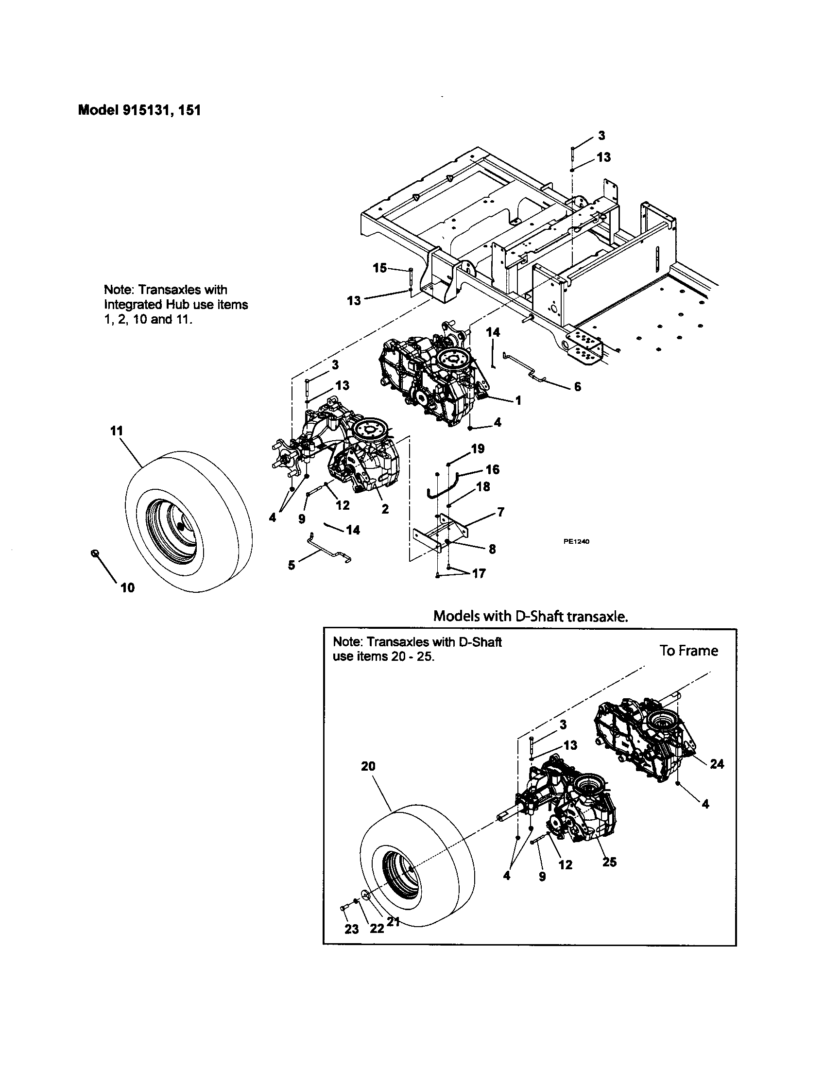 TRANSAXLE/DUMP VALVES/REAR WHEELS