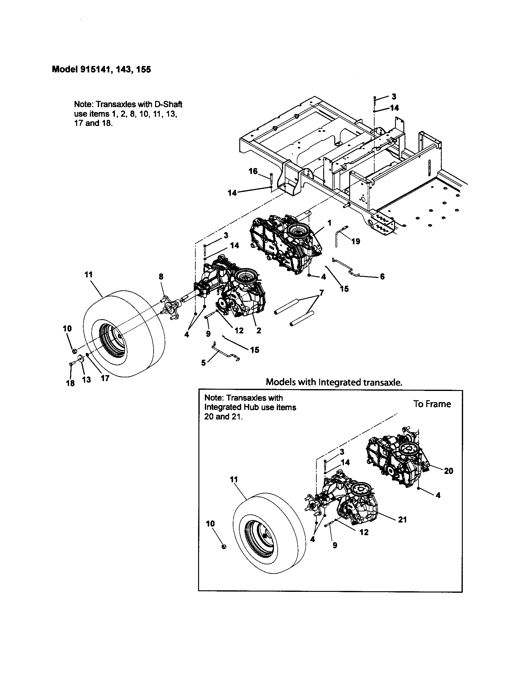 TRANSAXLE/DUMP VALVES/REAR WHEELS