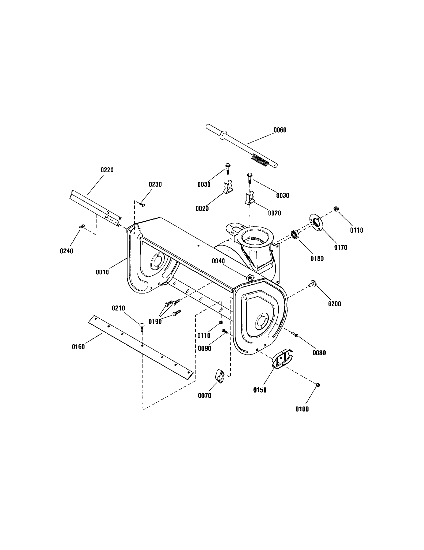Auger housing