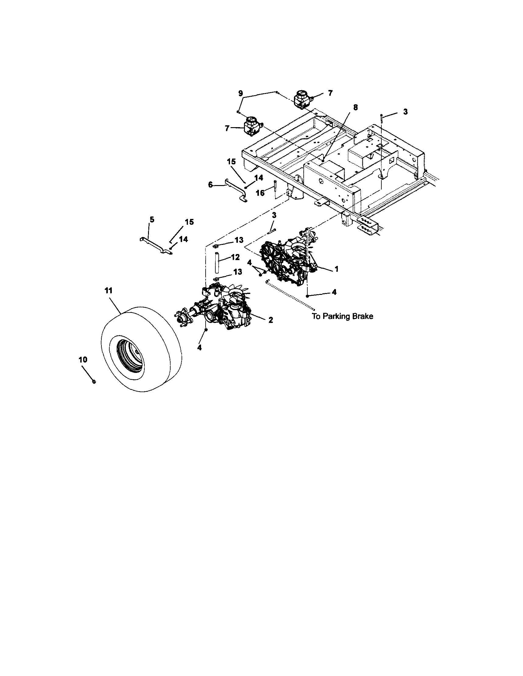 TRANSAXLE/DUMP VALVES/REAR WHEELS