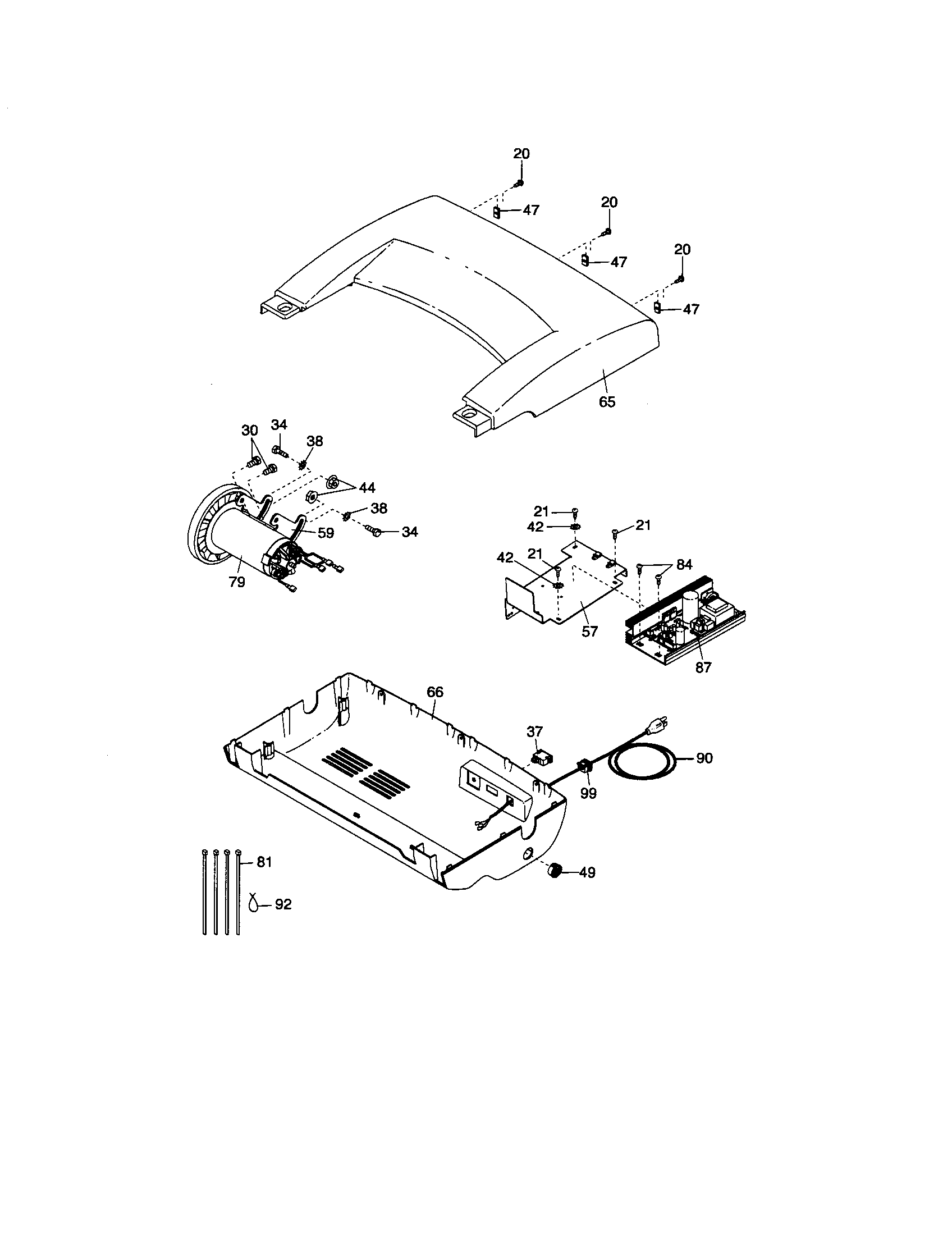 Hood/motor