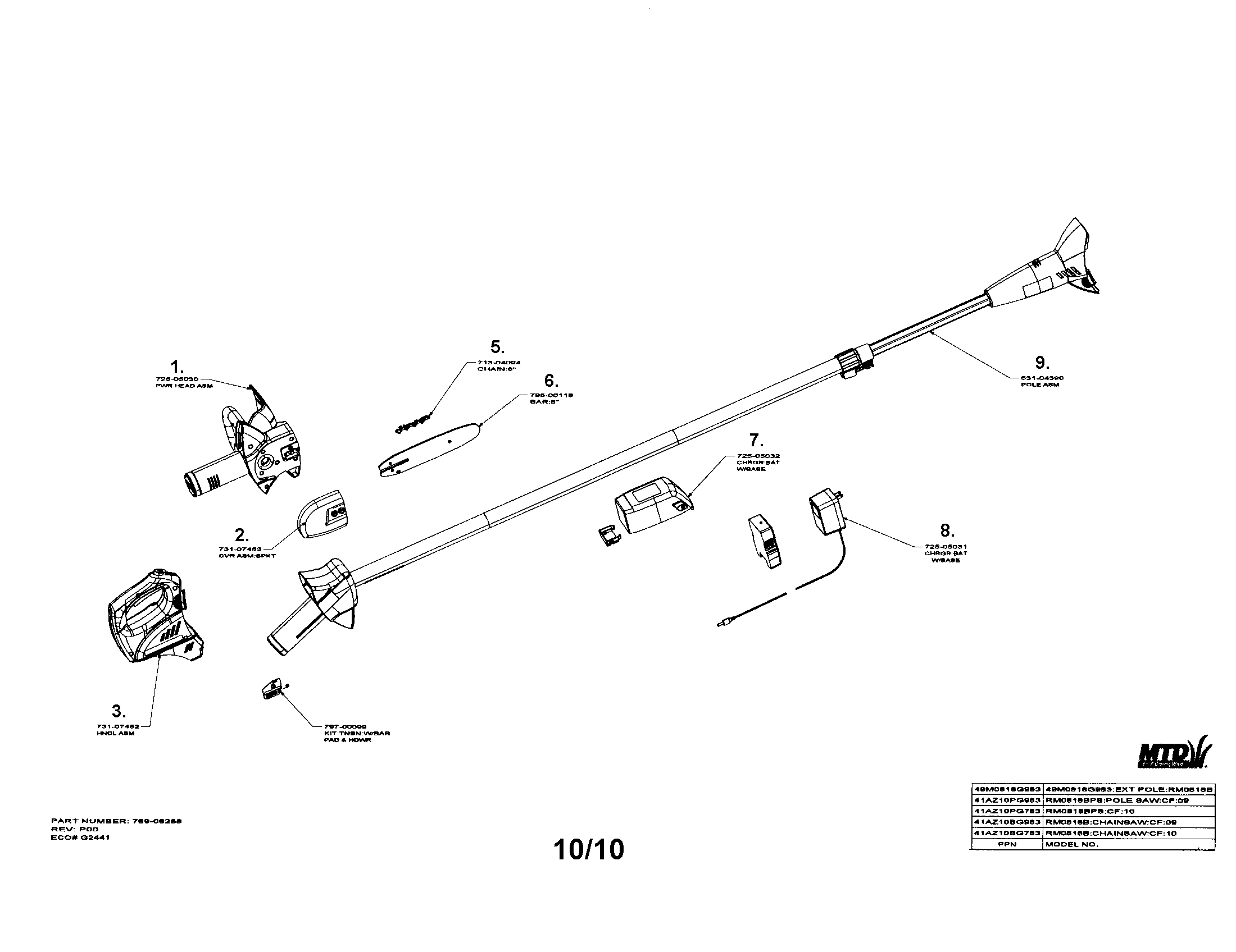 Chainsaw/polesaw