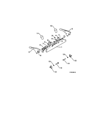 Control lever/traction rod
