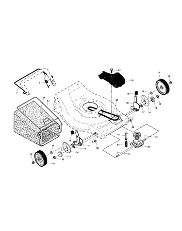 Drive control/gear case/wheels