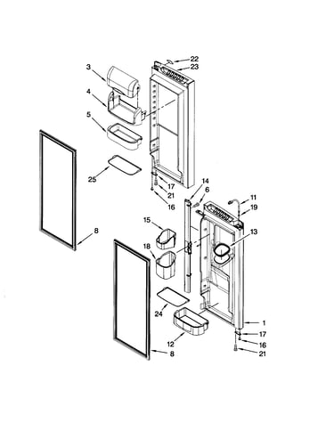 Refrigerator door