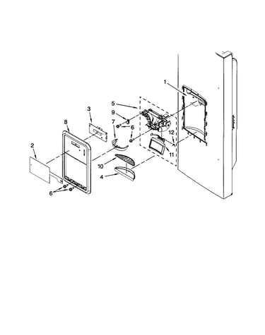 Dispenser front