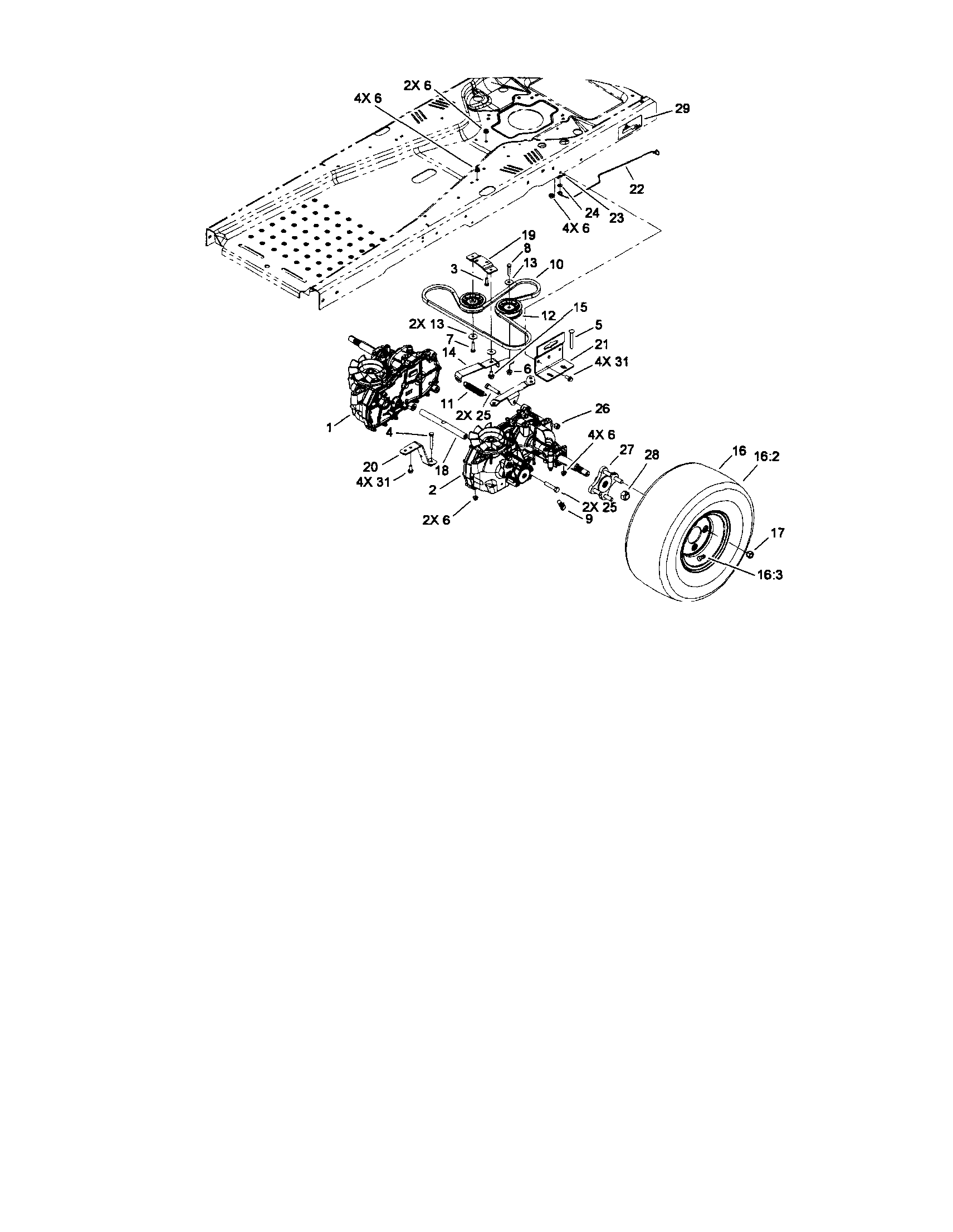 Hydro drive assembly