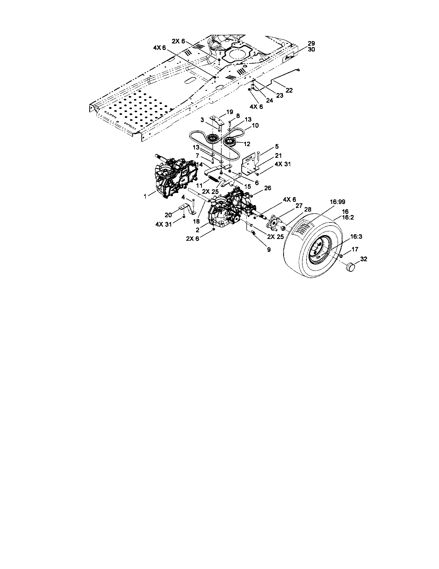 Hydro drive assembly