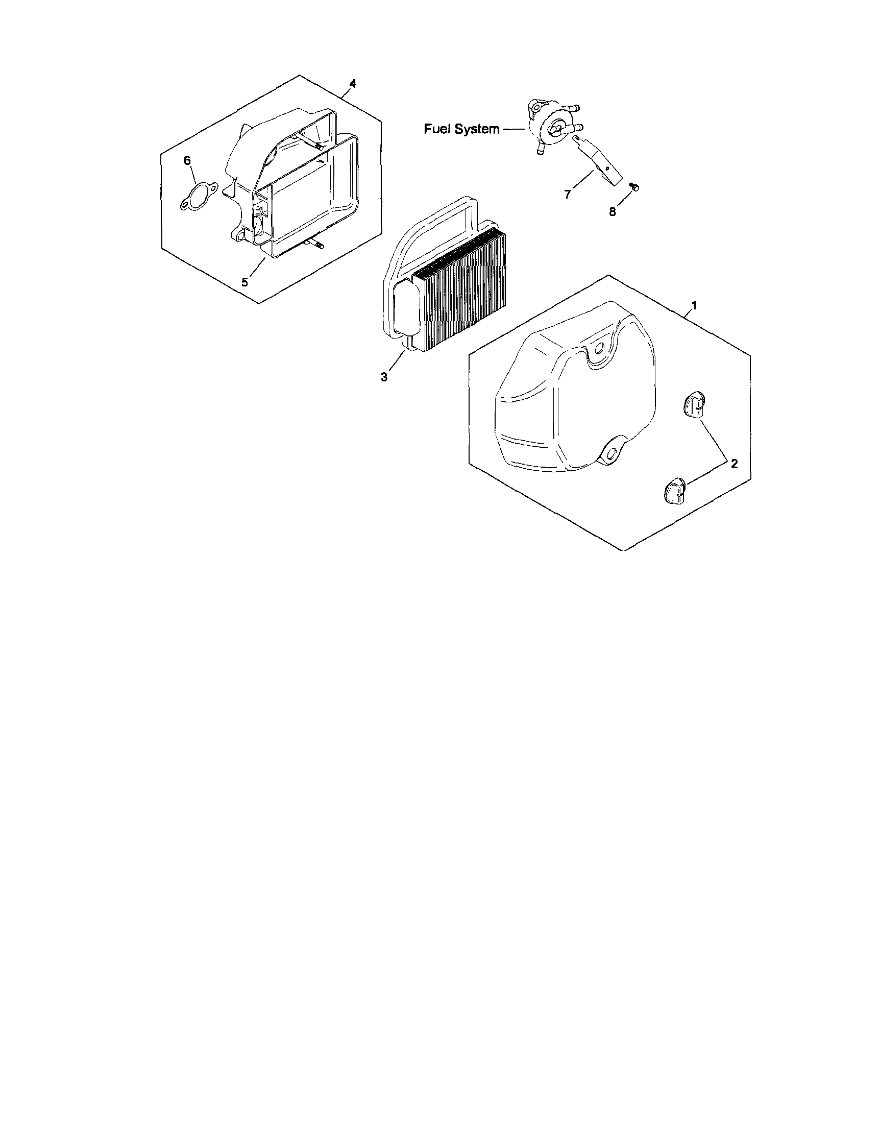 Air intake/filtration assembly