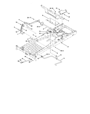 Deck lift assembly