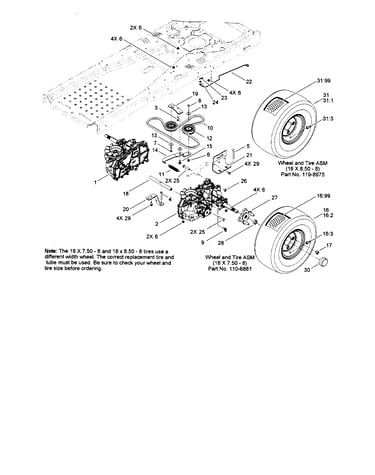 Hydro traction drive assembly