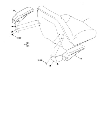 Seat & armrest kit assembly