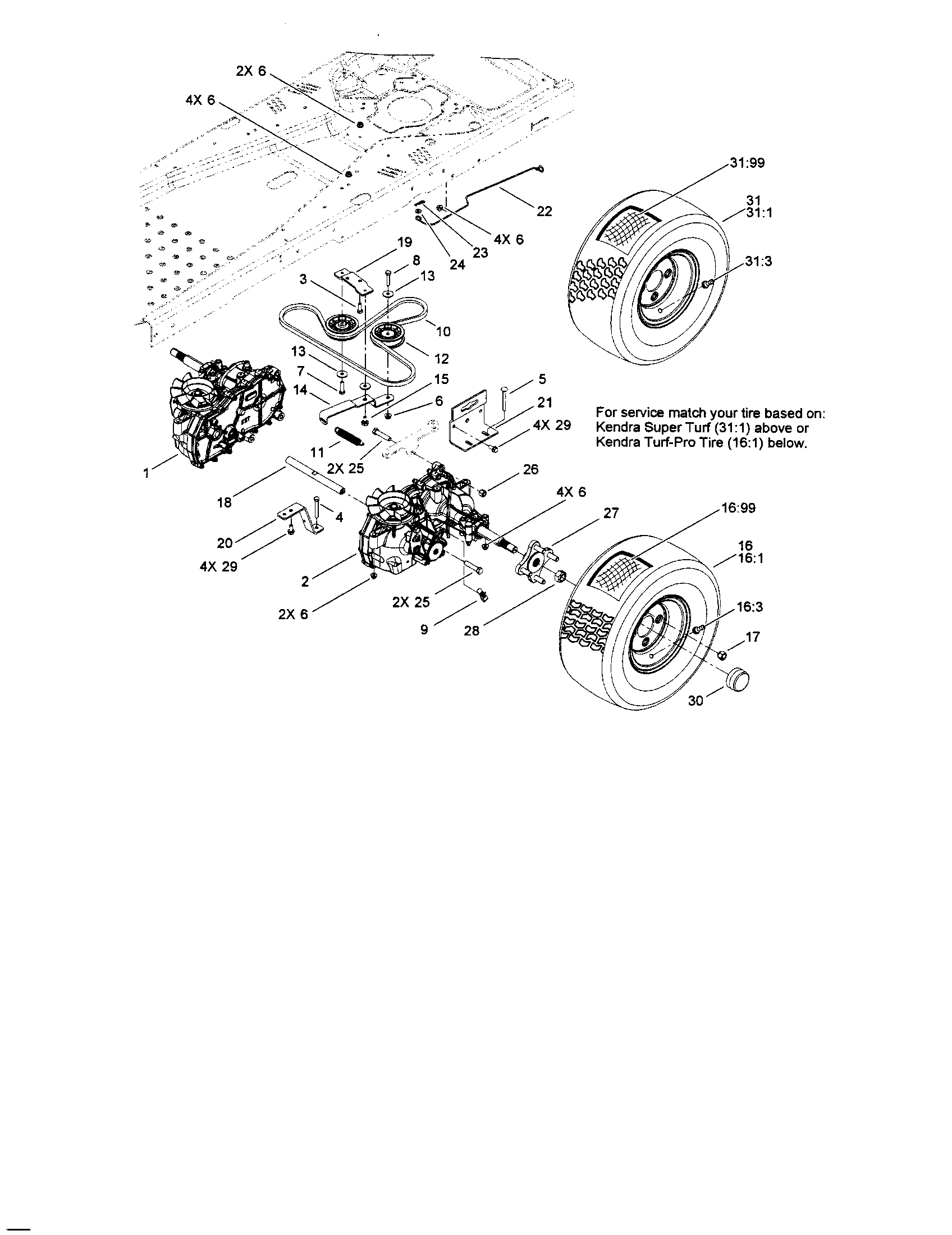 HYDRO TRACTION DRIVE ASSEMBLY