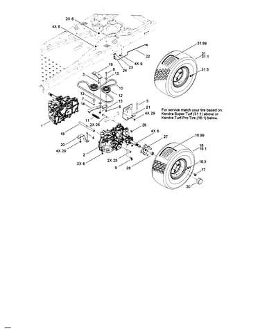 Hydro traction drive assembly