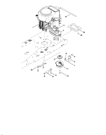 Engine & clutch assembly