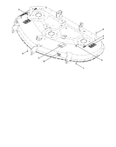 50" deck decal assembly