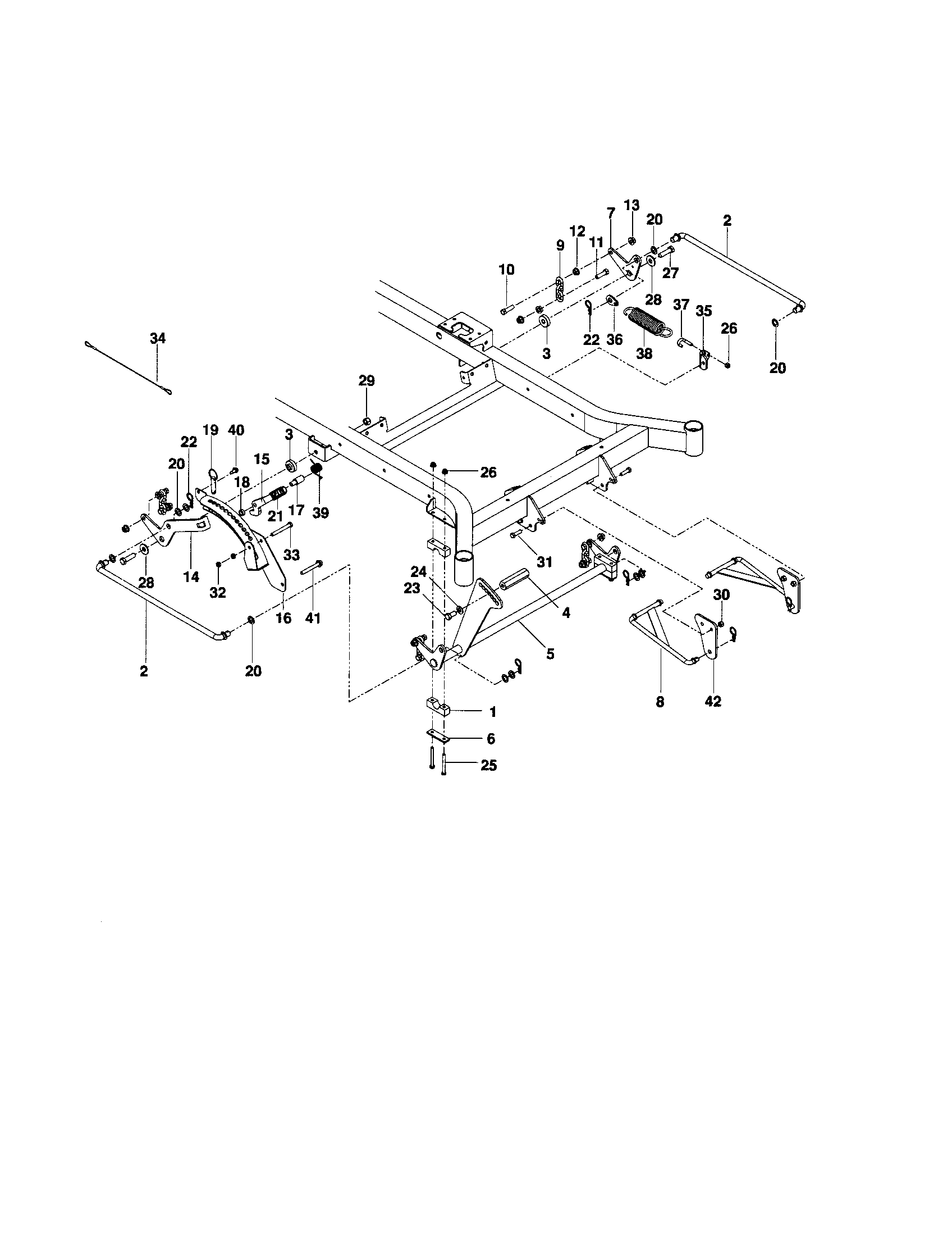 Mower lift/deck lift