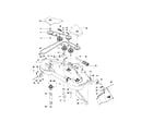Husqvarna MZ6128-966502301 mowing deck diagram