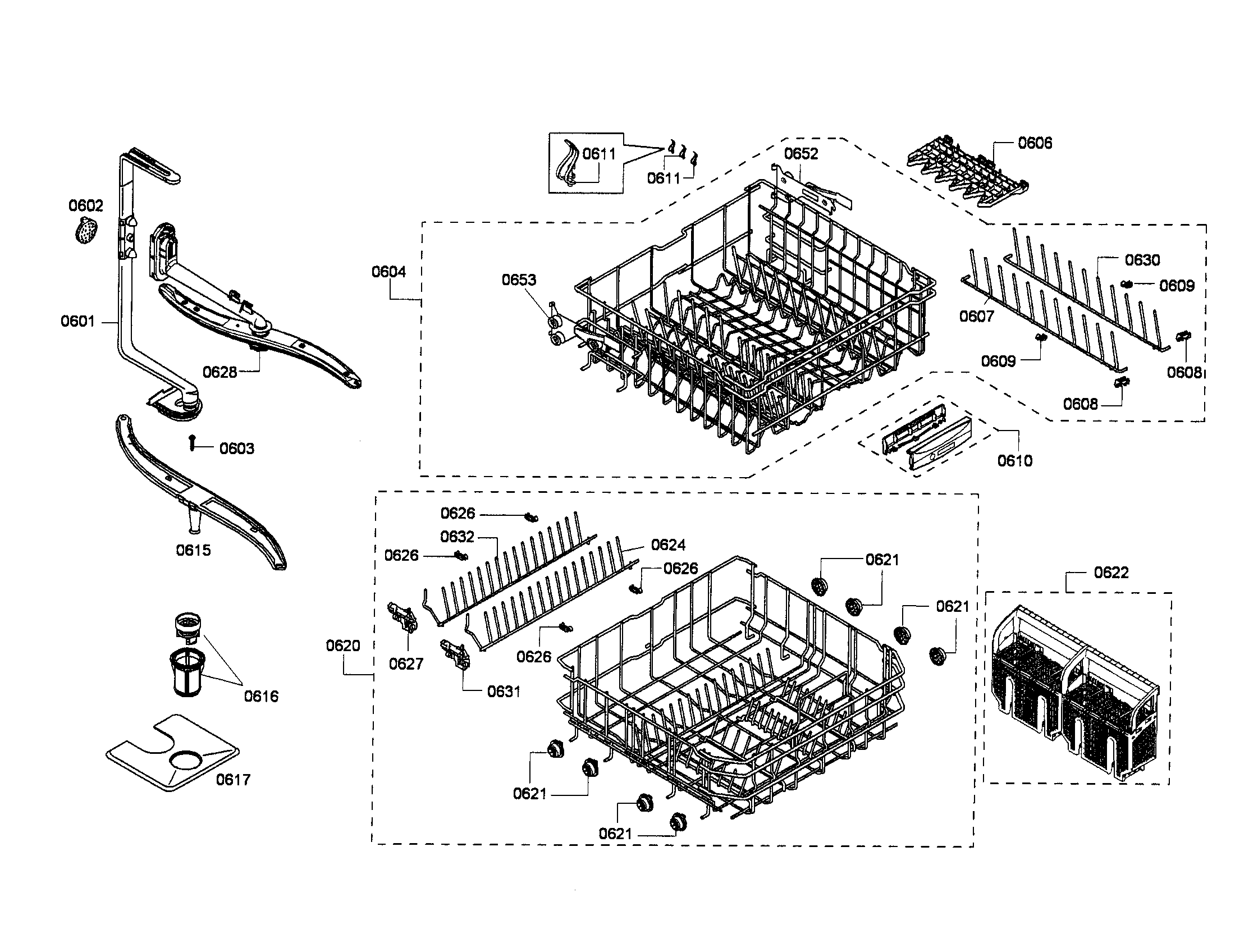 RACKS/SPRAY ARM