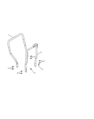 Lower handle/pivot support weldment