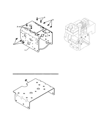 Engine/frame/mount plate