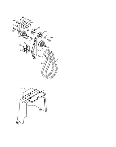 Impeller & traction belts/cover