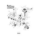 Cylinder/fuel tank/muffler