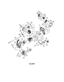 Short block/fuel tank/muffler