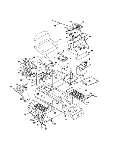 Seat/fuel tank