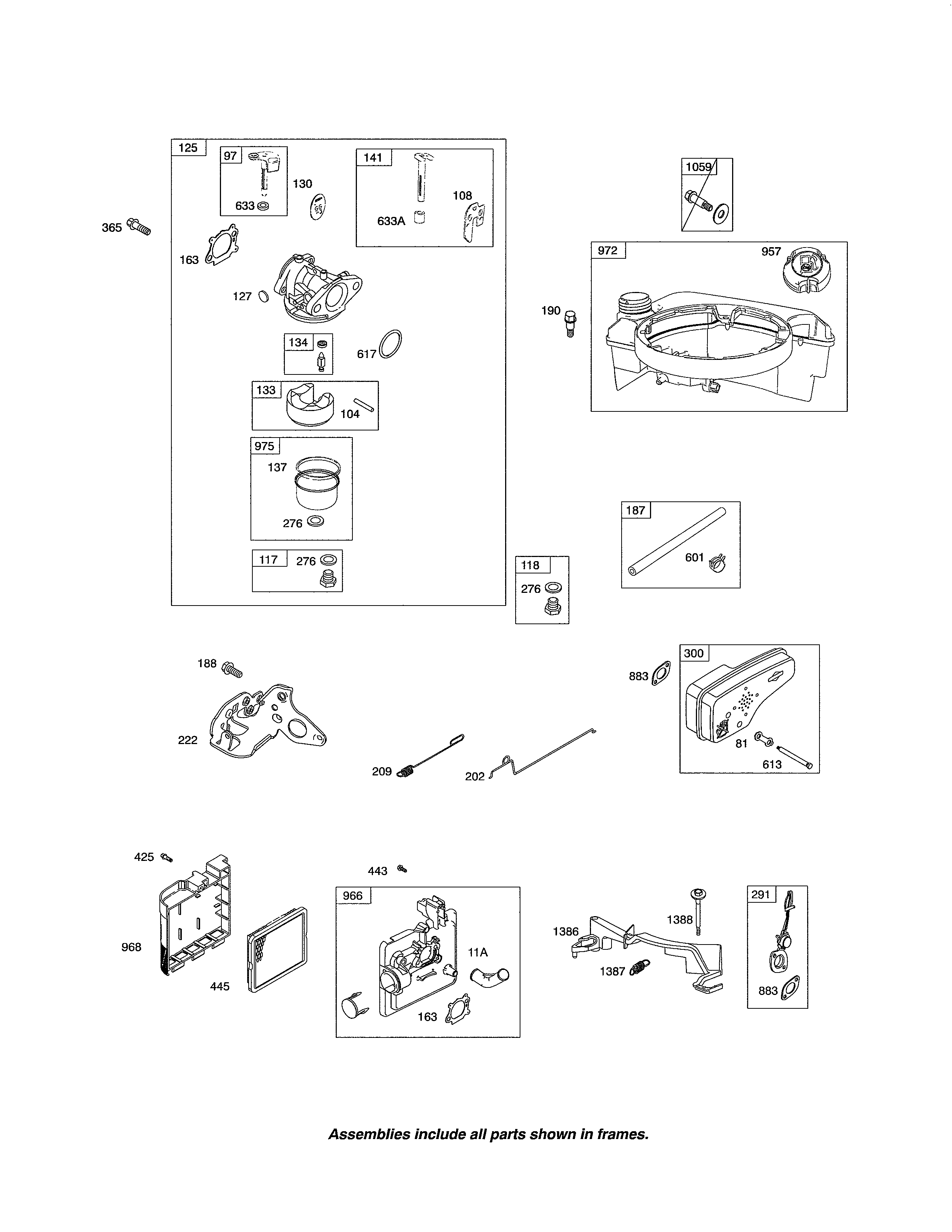 CARBURETOR/FUEL TANK