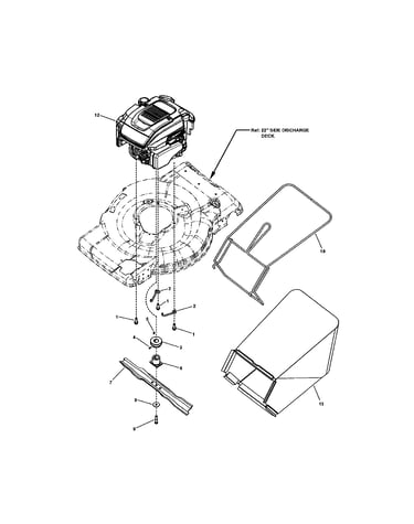 Engine/blade/grass bag
