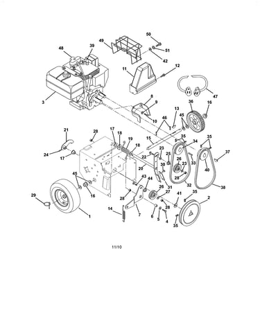 Engine/belt drive