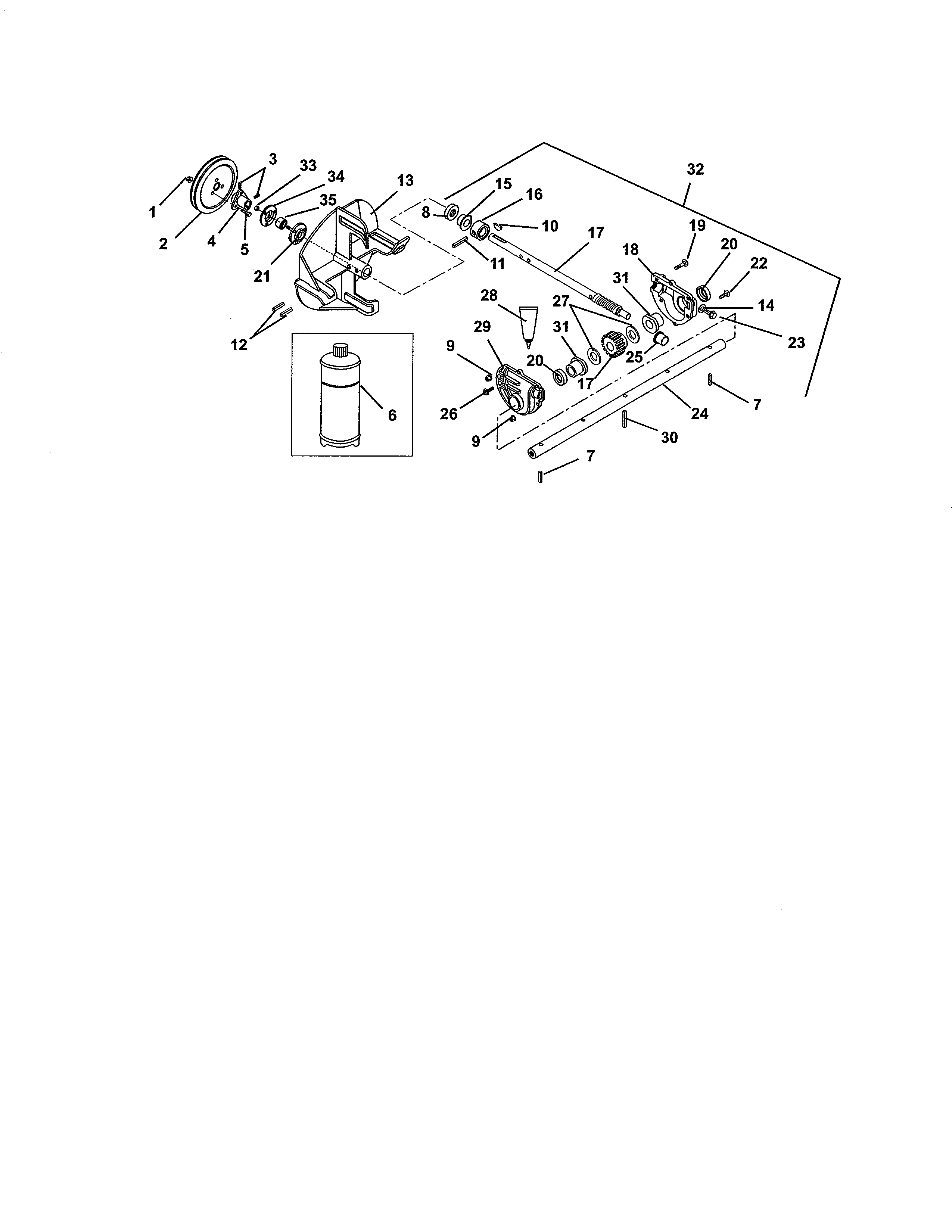 Gear case/impeller