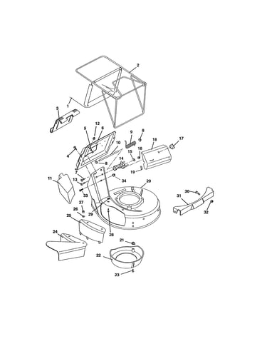 Mower pan/bag