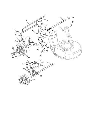 Wheels/adjuster