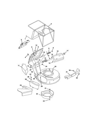 Mower pan/bag