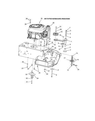 Engine/clutch/idler