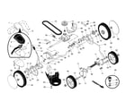 Craftsman 917374550 drive control/gear case/wheels diagram