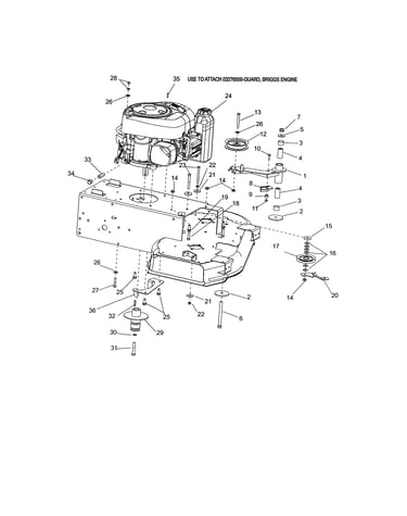 Engine/clutch/idler
