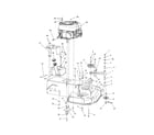 Ariens 91141000 (101-999999) engine/clutch/idler diagram