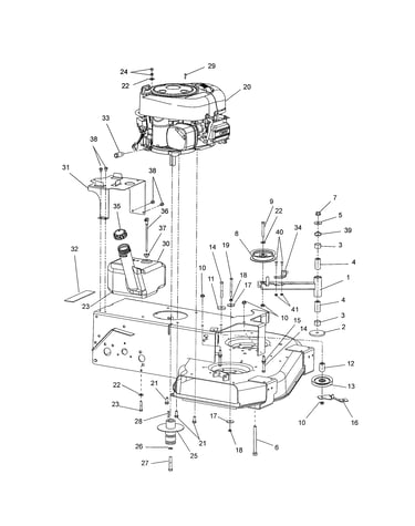 Engine/clutch/idler