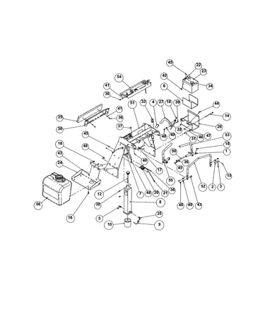 Fuel/hydraulic/handle