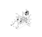 Ariens 99480600 (101-999999) engine/hydraulic/mainframe diagram